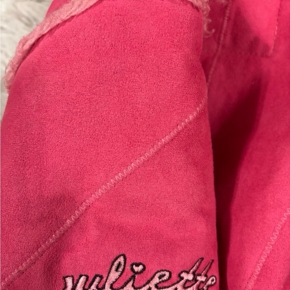 Romeo  Juliet Couture Pink Quilted Jacket with Sherpa Trim - Picture 9 of 9